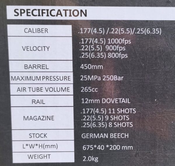 Rifle  PCP Artemis P-15 PCP CAL. 5.5 - Imagen 8